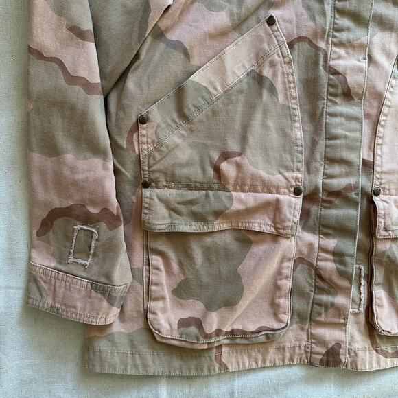 Anthropologie Lida Utility Pink Camo Jacket Womens Large Excellent Condition - Picture 5 of 10